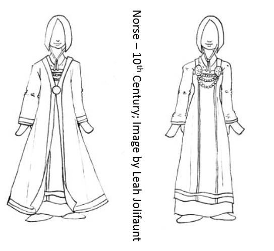 10th Century Norse Costume Sketch